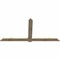 Ekena Millwork Eugene Rough Sawn Timber Gable Bracket, Douglas Fir, 96"W x 48"H x 2"D x 6"F, 12/12 Pitch GBW096X48X0206EUG00RDF - alternate 5
